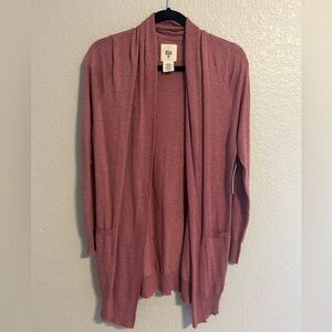 NWT Billabong line games cardigan sweater pink size L